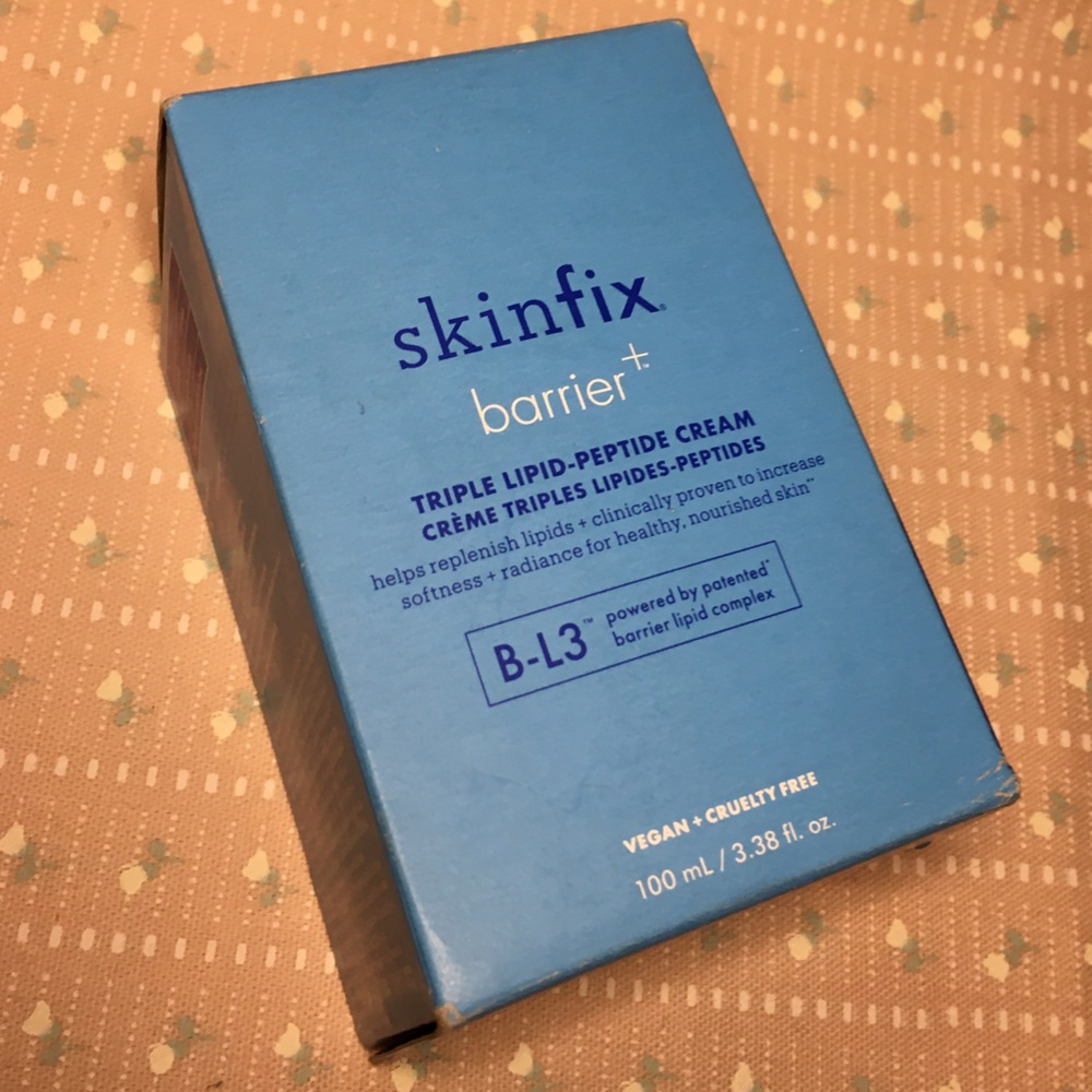 Skinfix barrier 100 ml 3.38 fl oz triple lipid peptide cream helps new in box